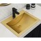 Ruvati 21 x 17 inch Brushed Gold Drop-in Topmount Bathroom Sink Polished Brass Stainless Steel RVH5110GG - alternate 1